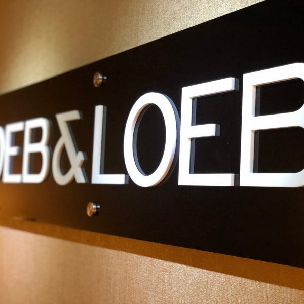 Acrylic Lobby Sign With Dimensional Lettering