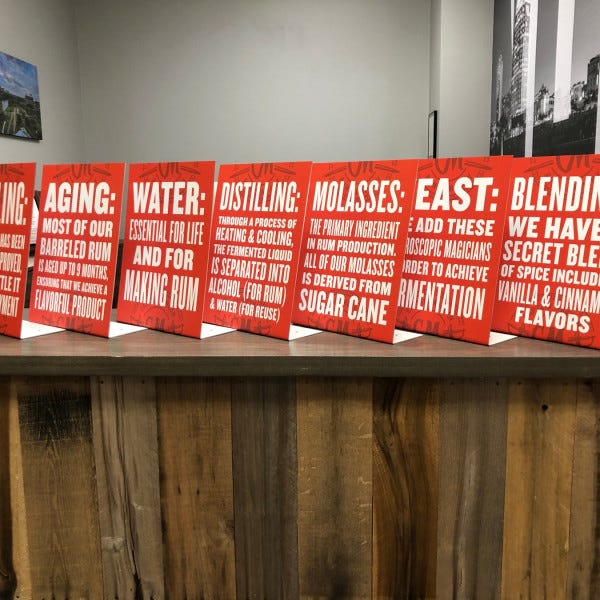 Informational Lean Back Signs