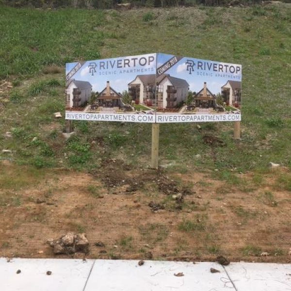 Tripod Post And Panel Signage