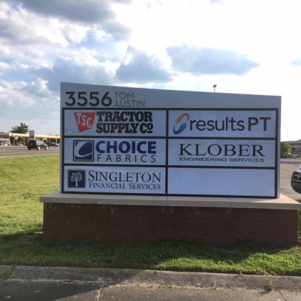 Business Pylon Signage