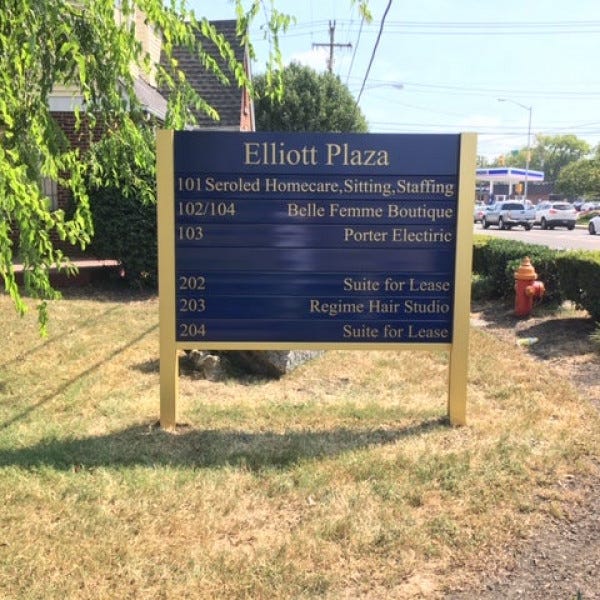 Aluminum Business Sign