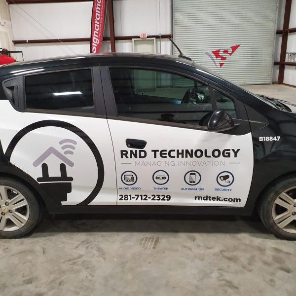 Vehicle Wrap At RND Technology - Katy, TX