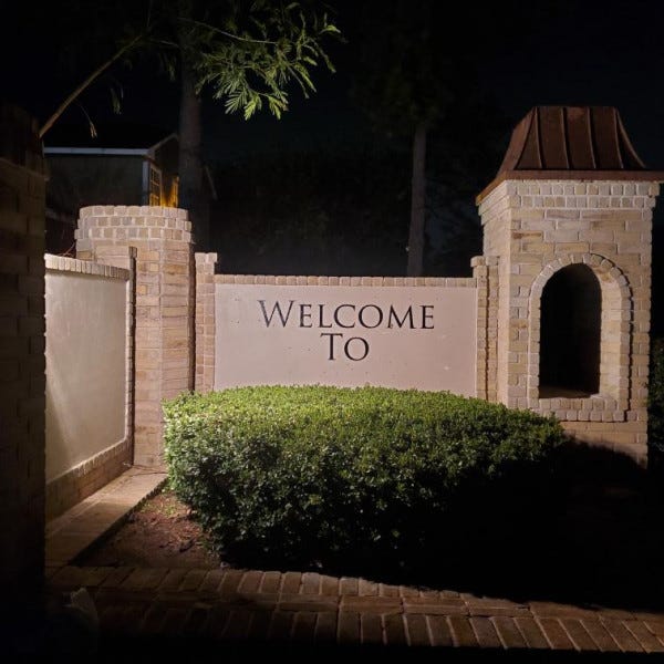 Reface And Painted Letters At Oak Cliff Place - Houston, TX