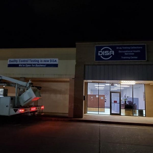 Banner Install At DISA - Port Lavaca, TX