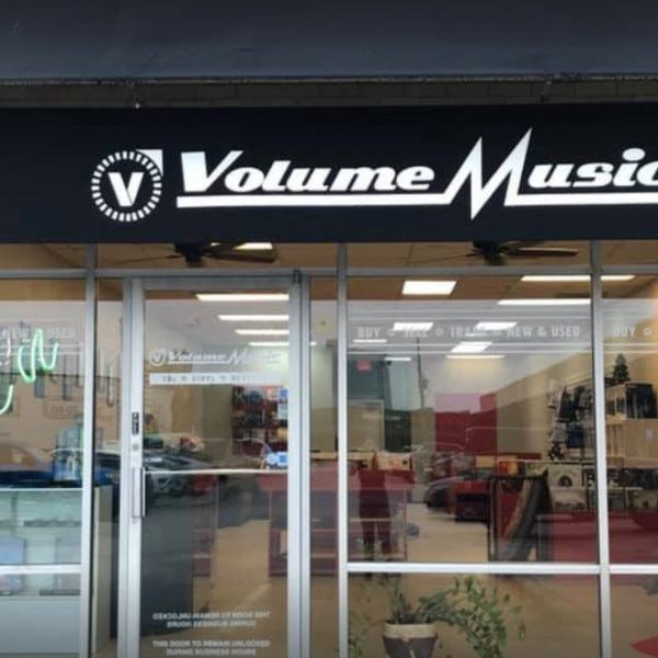 Fabric Awning Graphics At Volume Music - The Woodlands, TX 