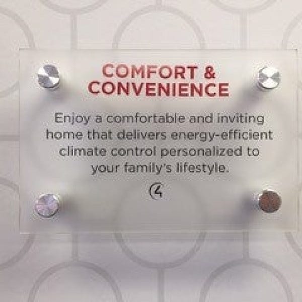 Frosted Wall Plaque At RND Technology - Katy, TX