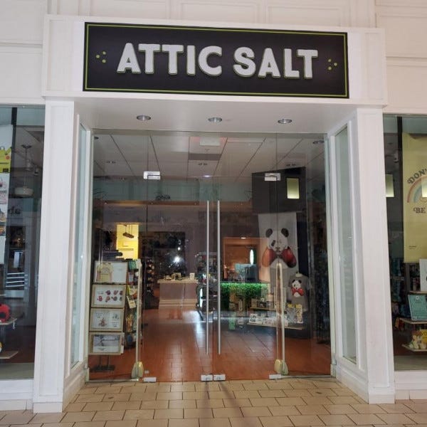 PVC Storefront Sign At Attic Salt - Houston, TX