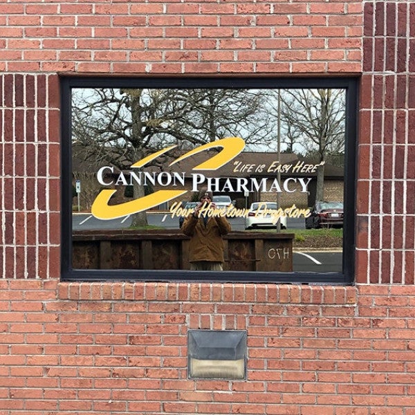 Cannon Pharmacy Window Graphic - Pineville, NC