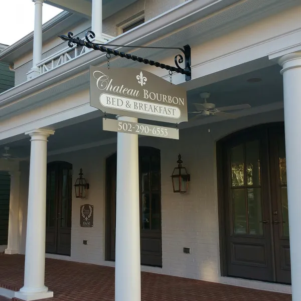 Chateau Bourbon Hanging Sign