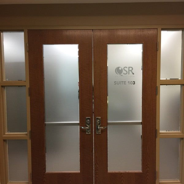 QSR Etched Glass Window Graphics