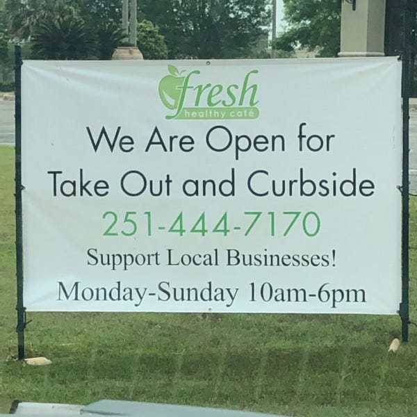 Fresh Healthy Cafe Banner