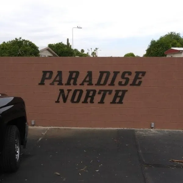 Paradise North Wall Sign