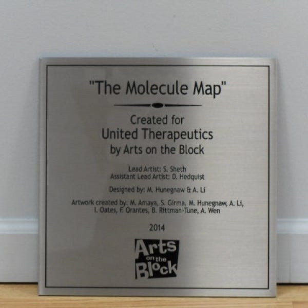 Etched Plaque, Signarama Silver Spring, United Therapeutics