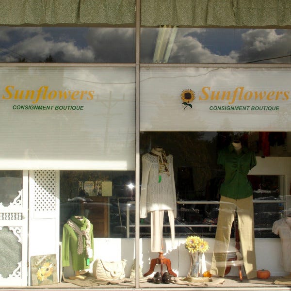 Window Graphics, Signarama Silver Spring, Sunflowers Consignment Boutique,