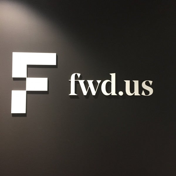 Dimensional Reception Sign, Signarama DC, fwd.us