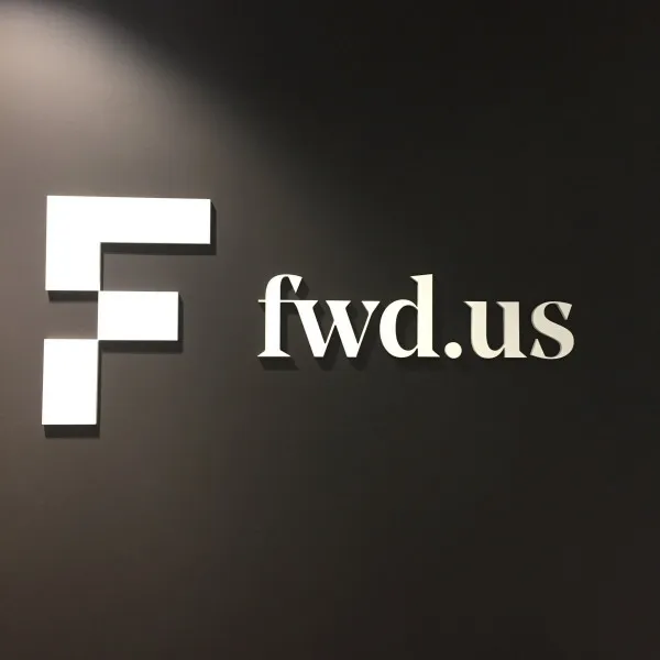 Dimensional Reception Sign, Signarama DC, fwd.us