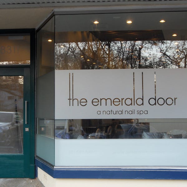 Frosted Window Vinyl, Signarama Silver Spring, the Emerald Door