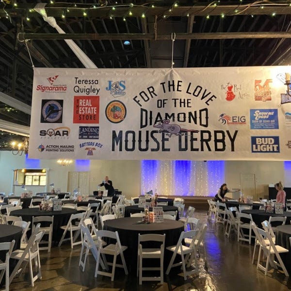 Mouse Derby Banner Signarama Liberty Mo Kansas City Signs Near Me