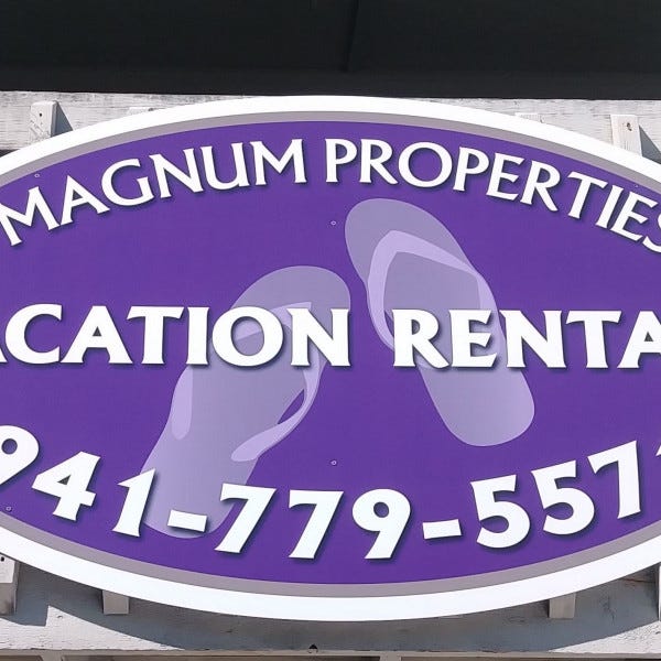 Routed 1/2\" PVC Sign
