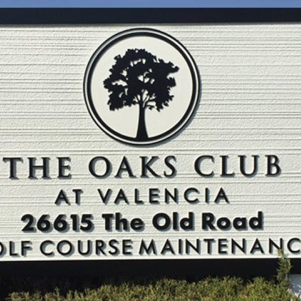 HDU Sign The Oaks
