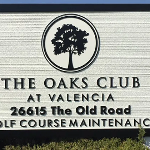 HDU Sign The Oaks