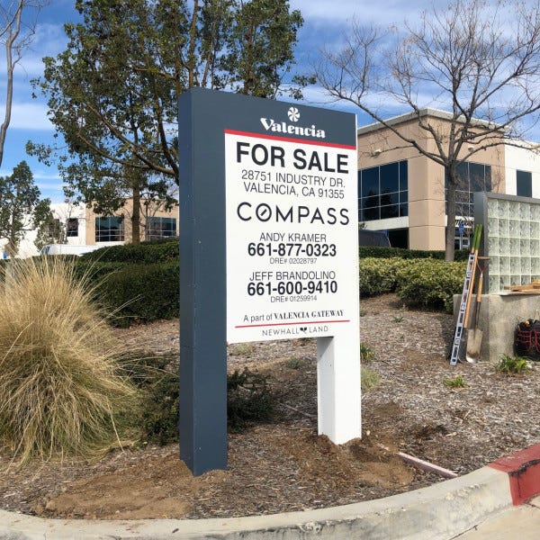 Valencia Real Estate Sign