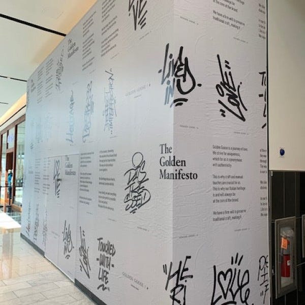 Barricade Wrap At Major Mall