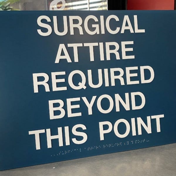 Engraved ADA Sign