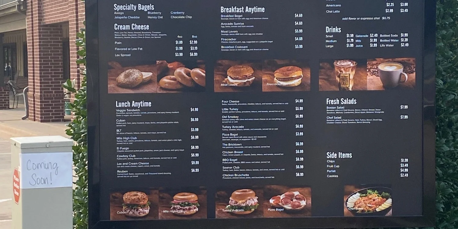 Menu Board Signs