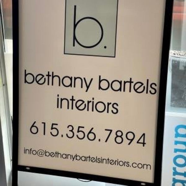 Interior Design Sign