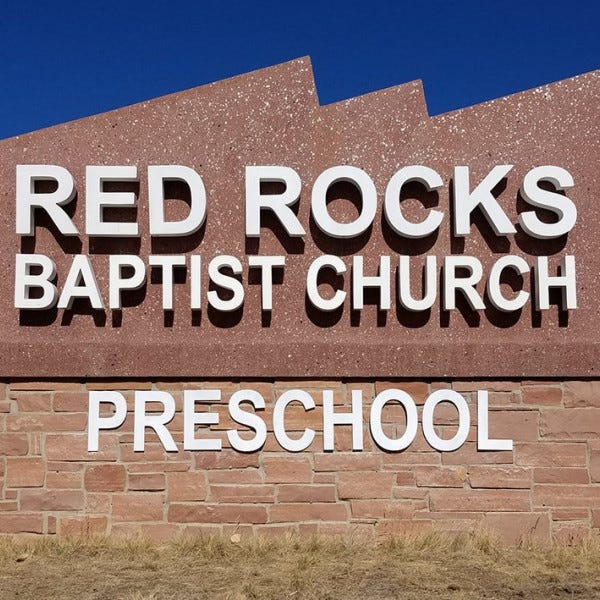 Red Rocks Baptist Church Monument