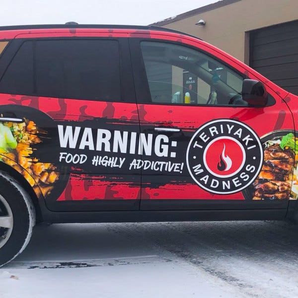 Car Wrap Branded Teriyaki Madness Signarama Grayslake