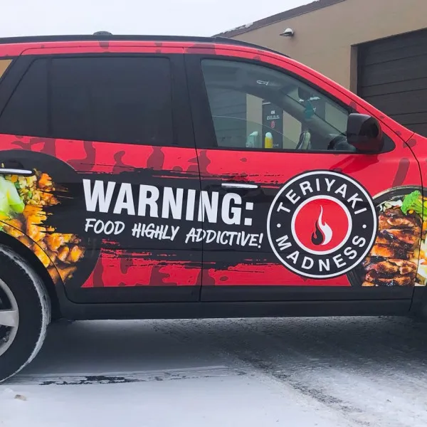 Car Wrap Branded Teriyaki Madness Signarama Grayslake