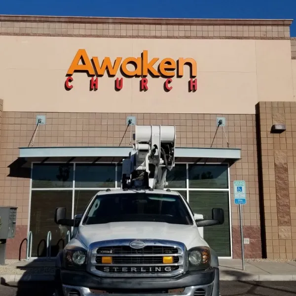 Building Sign-Awaken Church