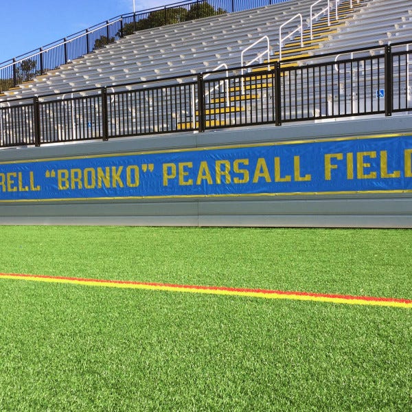Temporary Athletic Field Banner