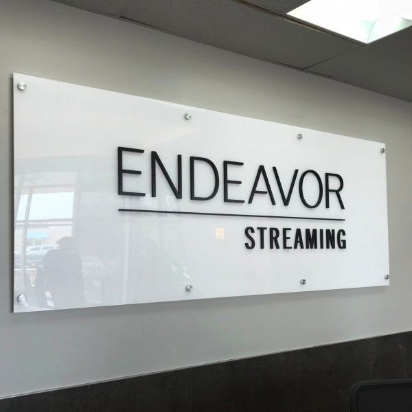 Architectural Pin Letters on Backer