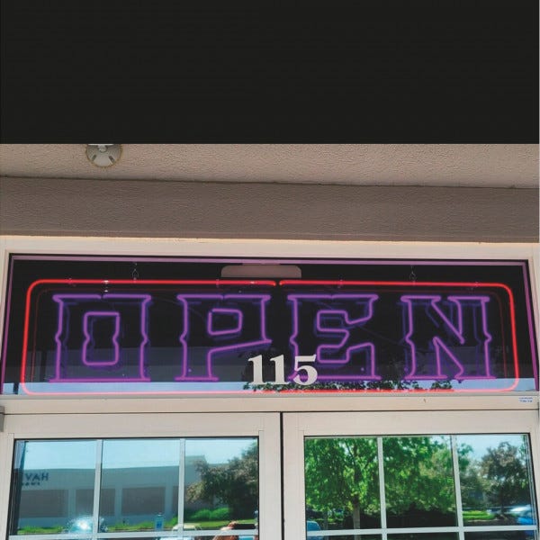To The Grave Neon Sign