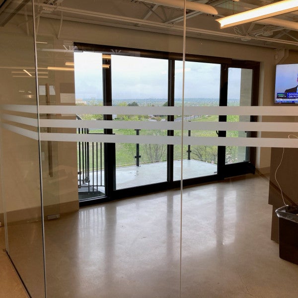 Frosted Vinyl To Increase Window Visibility