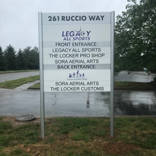 Legacy Allsports Aluminum Post & Panel
