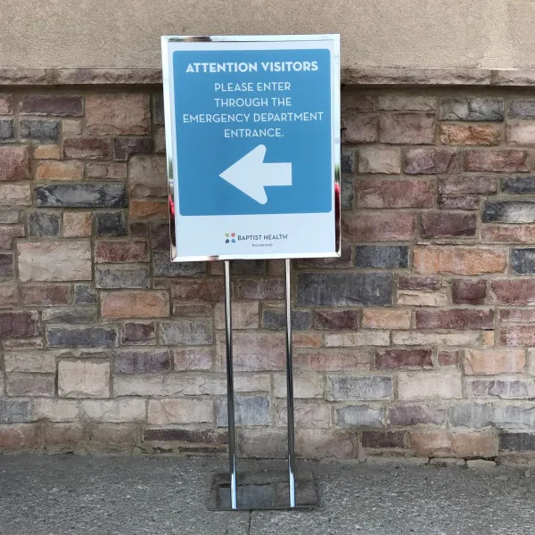 Chrome Sign Stand