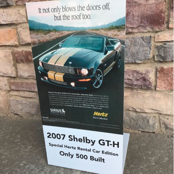 Shelby Mustang Lexan Floor Sign