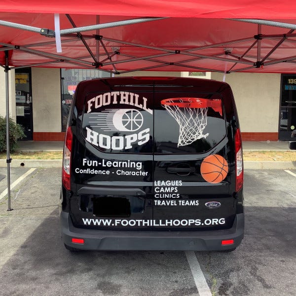 Custom wrapping for business van by Signarama-Pasadena.