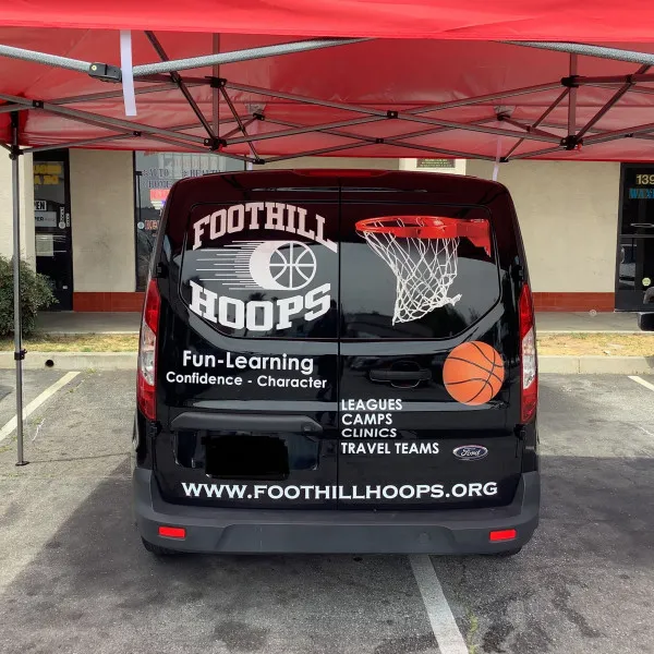 Custom wrapping for business van by Signarama-Pasadena.