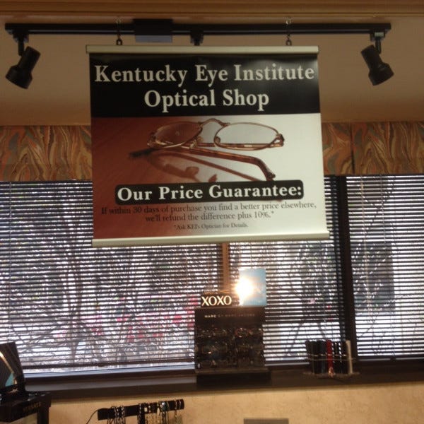KY Eye Institute Banner & Banner Rail