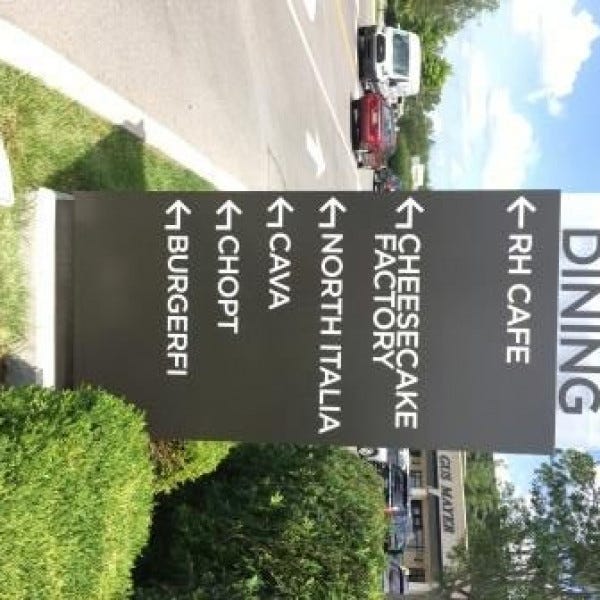 Reflective Sign Green Hills