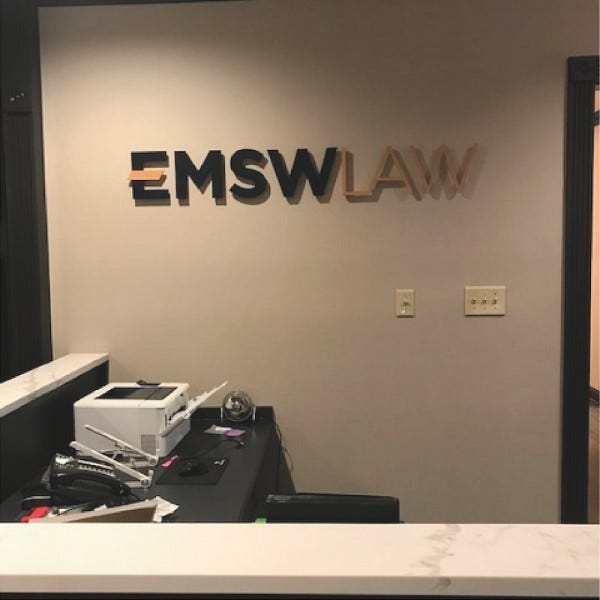 EMSW Law PVC Letters
