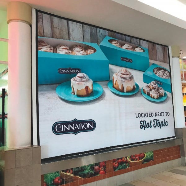 Cinnabon Barricade Banner