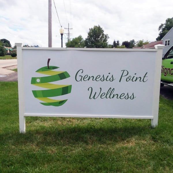 Signarama Libertyville - Post & Panel Sign - Genesis Point Wellness