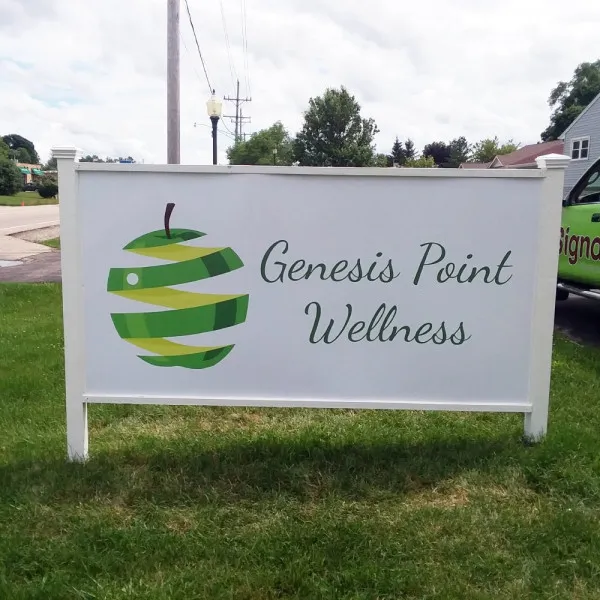 Signarama Libertyville - Post & Panel Sign - Genesis Point Wellness