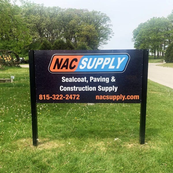 Signarama Libertyville - Post & Panel Sign - NAC Supply